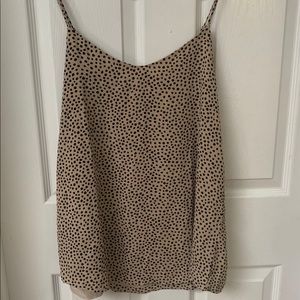 Women’s Cheetah Print Flowy Tank Top Size L